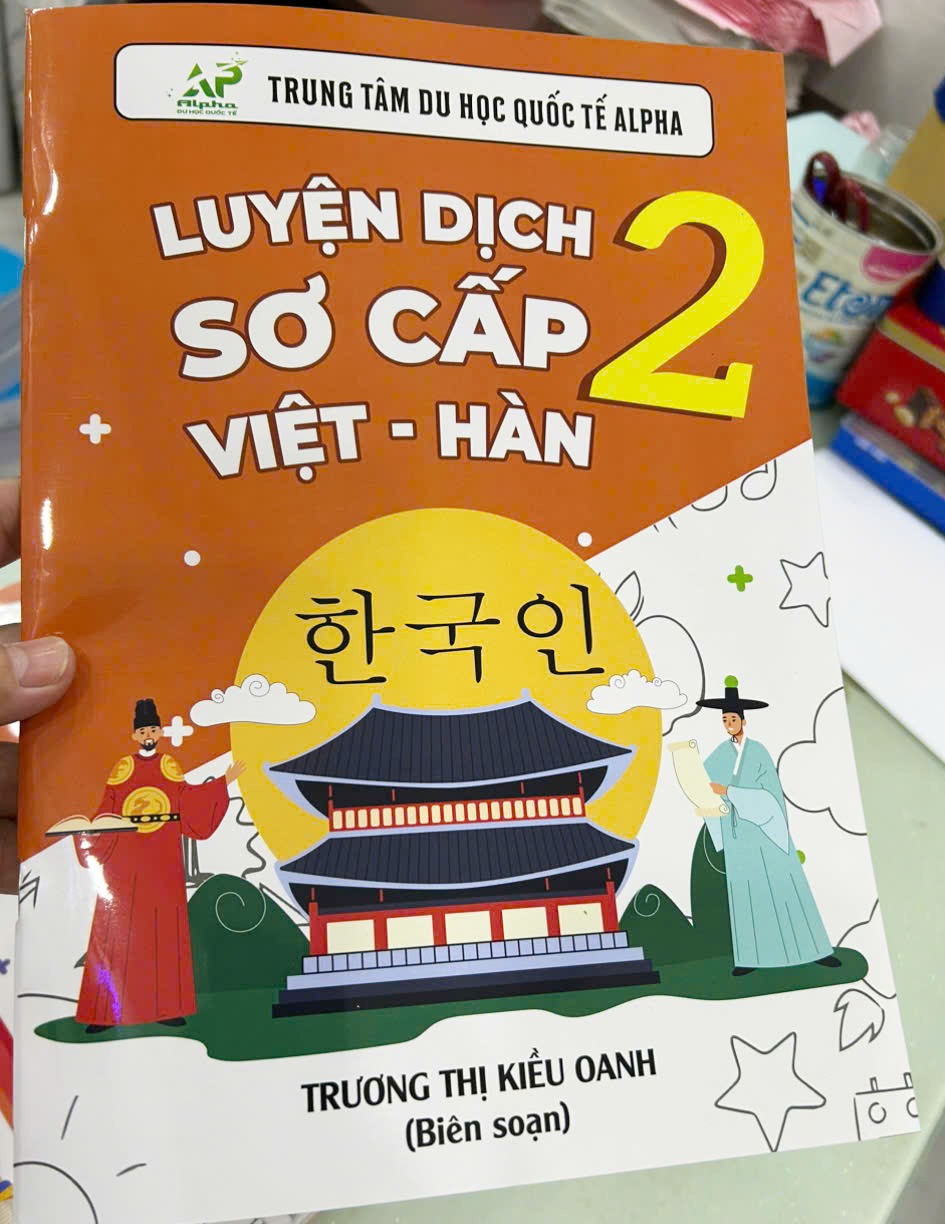 In sách luyện dịch sơ cấp Việt Hàn tại Gò Vấp